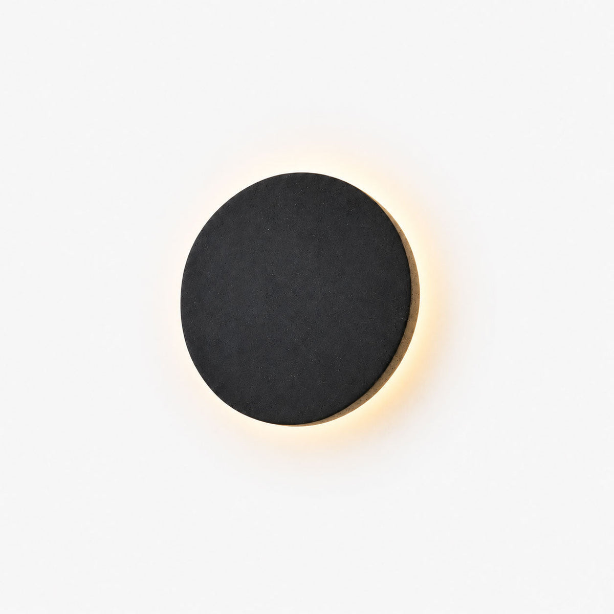 Aksel Outdoor Exterior Wall Lights, Micro-Cement Sconce, IP65 Waterproof, Halo LED Backlight