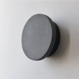 Aksel Outdoor Exterior Wall Lights, Micro-Cement Sconce, IP65 Waterproof, Halo LED Backlight