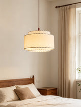 Halvor Pendant Lighting for Kitchen Island, Tiered Linen-Look Fabric Shade, Adjustable Cord