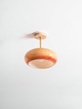 Eskil Ceiling Light Fixture, 11 Inch Ceiling Lamp, Natural Wood Color, Bedroom & Living Room