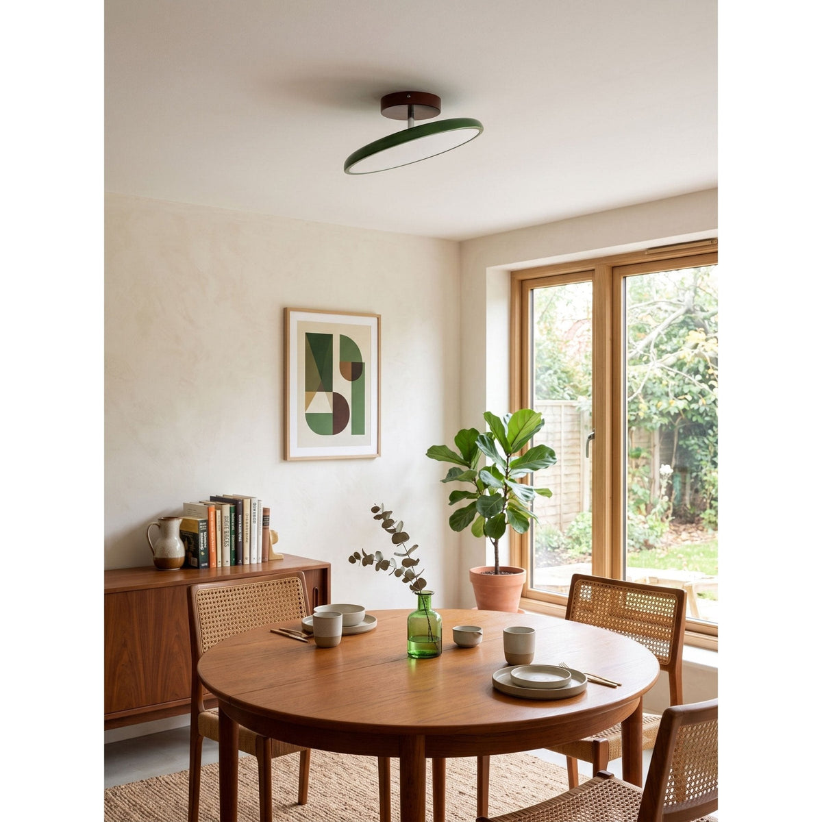 Tavi Ceiling Lights for Bedroom LED, Modern Flush Mount, 270° Swing Arm, Acrylic Shade
