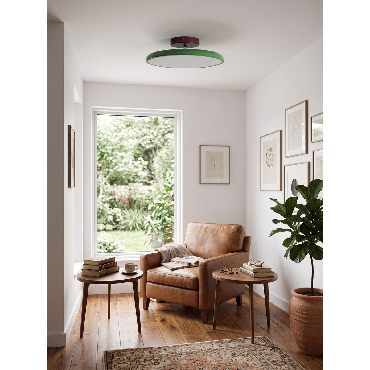 Tavi Ceiling Lights for Bedroom LED, Modern Flush Mount, 270° Swing Arm, Acrylic Shade