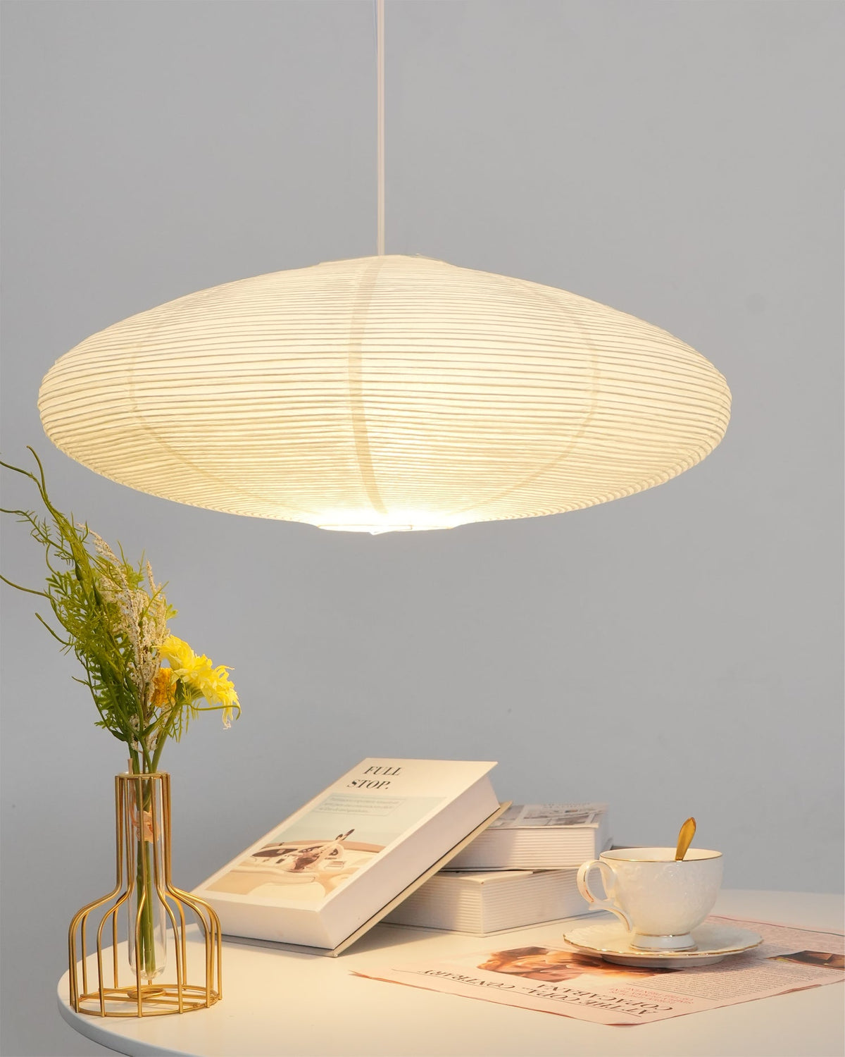 Tomo Island Kitchen Lighting Pendant, Washi Paper Pendant Light, 3 Sizes, Multi-Light Sets
