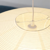 Kumo Washi Paper Light, Swag Pendant Lamp, Round Paper Lampshade, 3 Sizes, White Cable