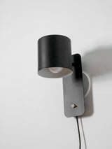 Plug In Wall Sconce, Rotatable Cylinder Wall Lamp, 4 Colors, US, UK or EU Plug, 11.8 in Tall