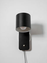 Plug In Wall Sconce, Rotatable Cylinder Wall Lamp, 4 Colors, US, UK or EU Plug, 11.8 in Tall