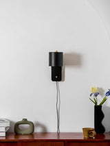 Plug In Wall Sconce, Rotatable Cylinder Wall Lamp, 4 Colors, US, UK or EU Plug, 11.8 in Tall