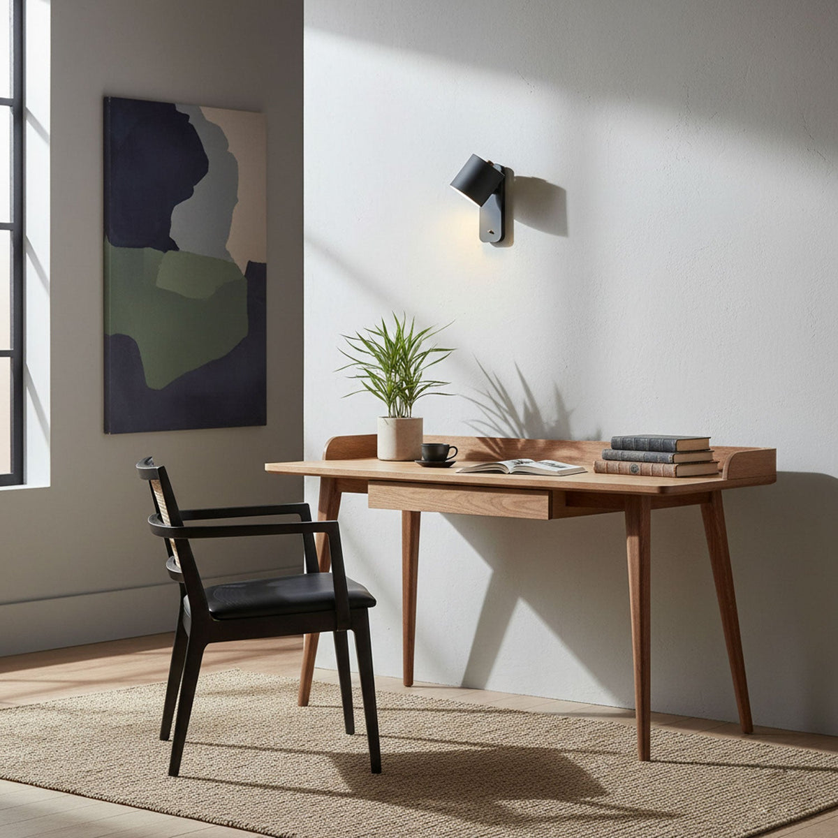 Aksel Wall Sconces, Rotatable Cylinder Wall Light, Slim Tube Design, 4 Colors, 11.8 in Tall