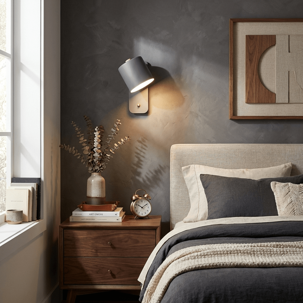 Aksel Wall Sconces, Rotatable Cylinder Wall Light, Slim Tube Design, 4 Colors, 11.8 in Tall