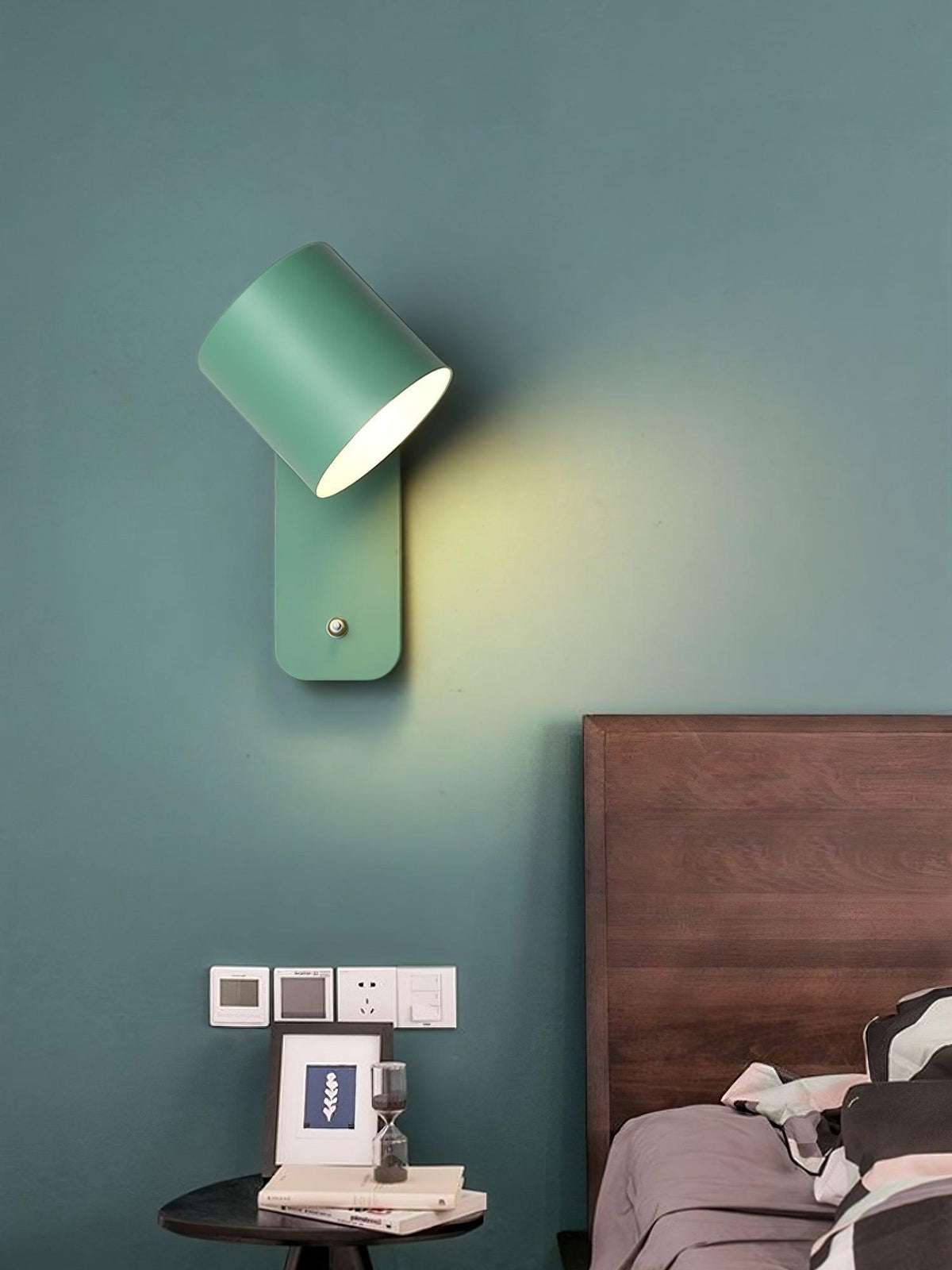Aksel Wall Sconces, Rotatable Cylinder Wall Light, Slim Tube Design, 4 Colors, 11.8 in Tall