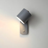 Aksel Wall Sconces, Rotatable Cylinder Wall Light, Slim Tube Design, 4 Colors, 11.8 in Tall