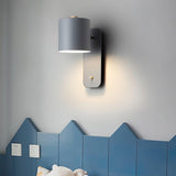 Aksel Wall Sconces, Rotatable Cylinder Wall Light, Slim Tube Design, 4 Colors, 11.8 in Tall