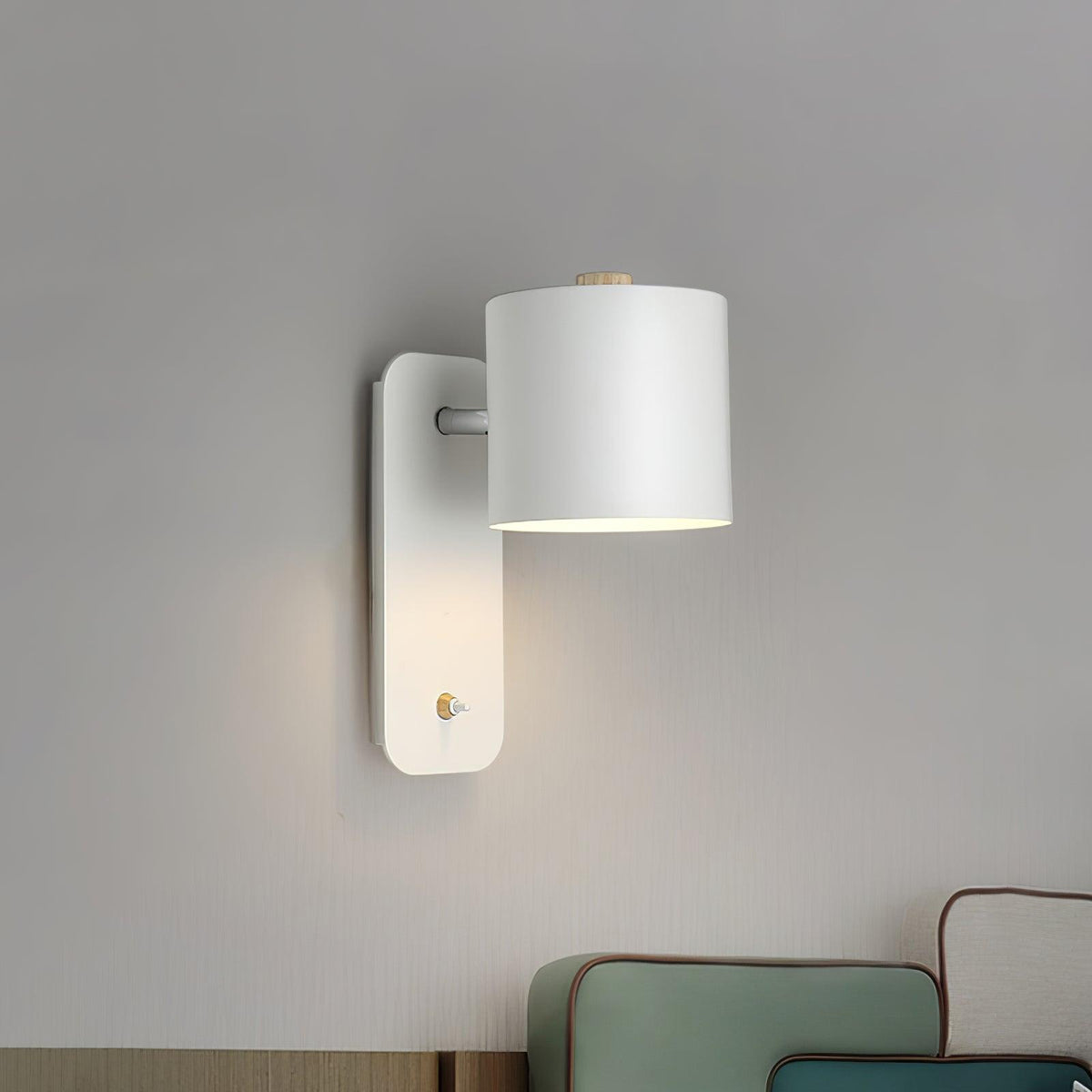 Aksel Wall Sconces, Rotatable Cylinder Wall Light, Slim Tube Design, 4 Colors, 11.8 in Tall