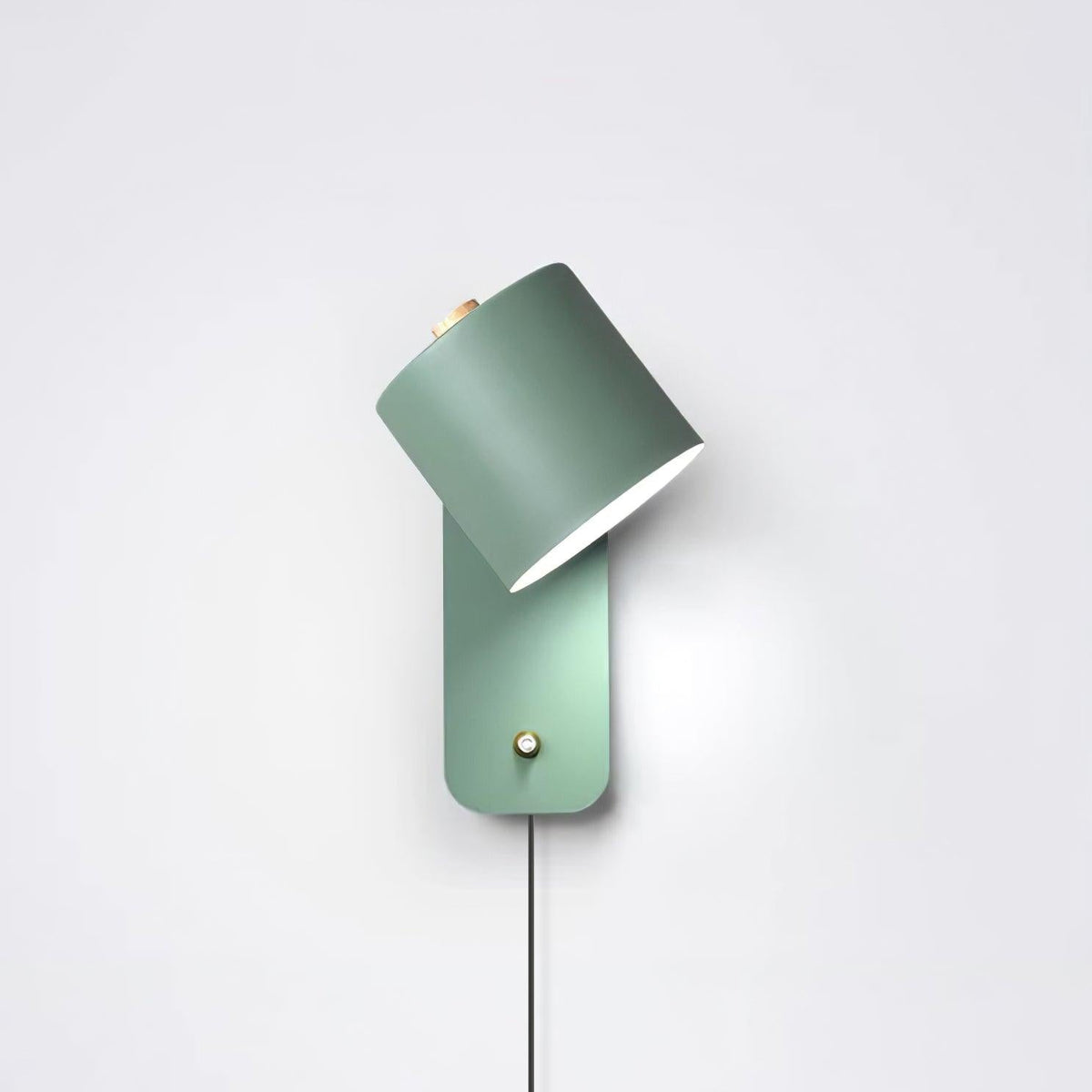 Plug In Wall Sconce, Rotatable Cylinder Wall Lamp, 4 Colors, US, UK or EU Plug, 11.8 in Tall