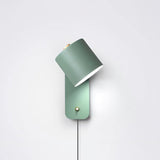 Plug In Wall Sconce, Rotatable Cylinder Wall Lamp, 4 Colors, US, UK or EU Plug, 11.8 in Tall