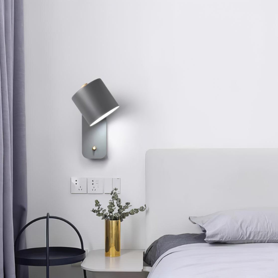 Aksel Wall Sconces, Rotatable Cylinder Wall Light, Slim Tube Design, 4 Colors, 11.8 in Tall