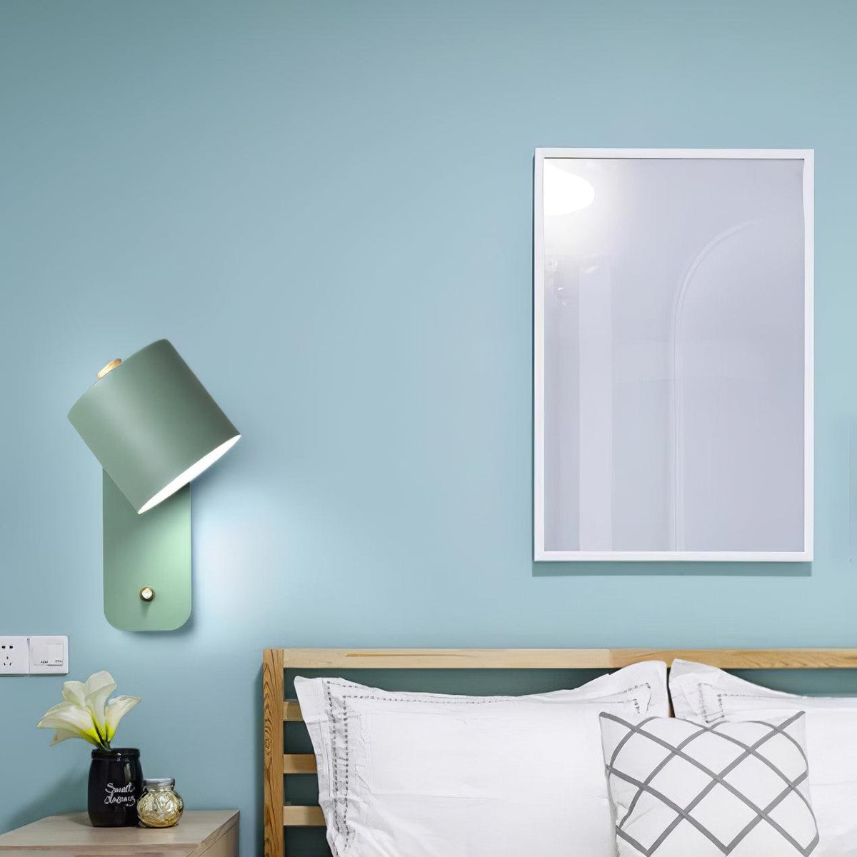 Aksel Wall Sconces, Rotatable Cylinder Wall Light, Slim Tube Design, 4 Colors, 11.8 in Tall