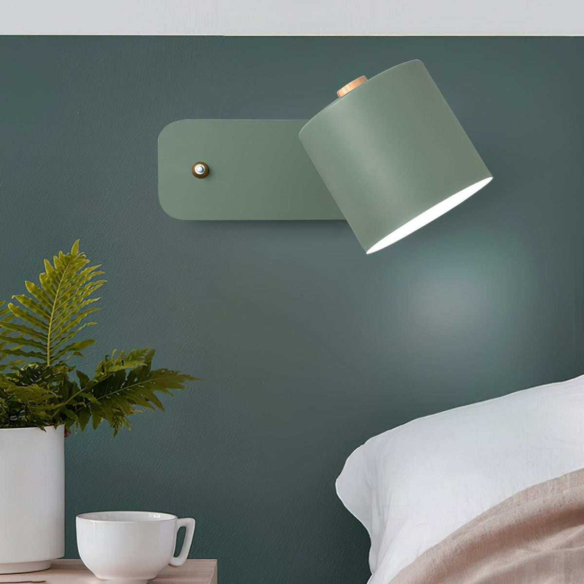Aksel Wall Sconces, Rotatable Cylinder Wall Light, Slim Tube Design, 4 Colors, 11.8 in Tall