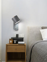 Aksel Wall Sconces, Rotatable Cylinder Wall Light, Slim Tube Design, 4 Colors, 11.8 in Tall