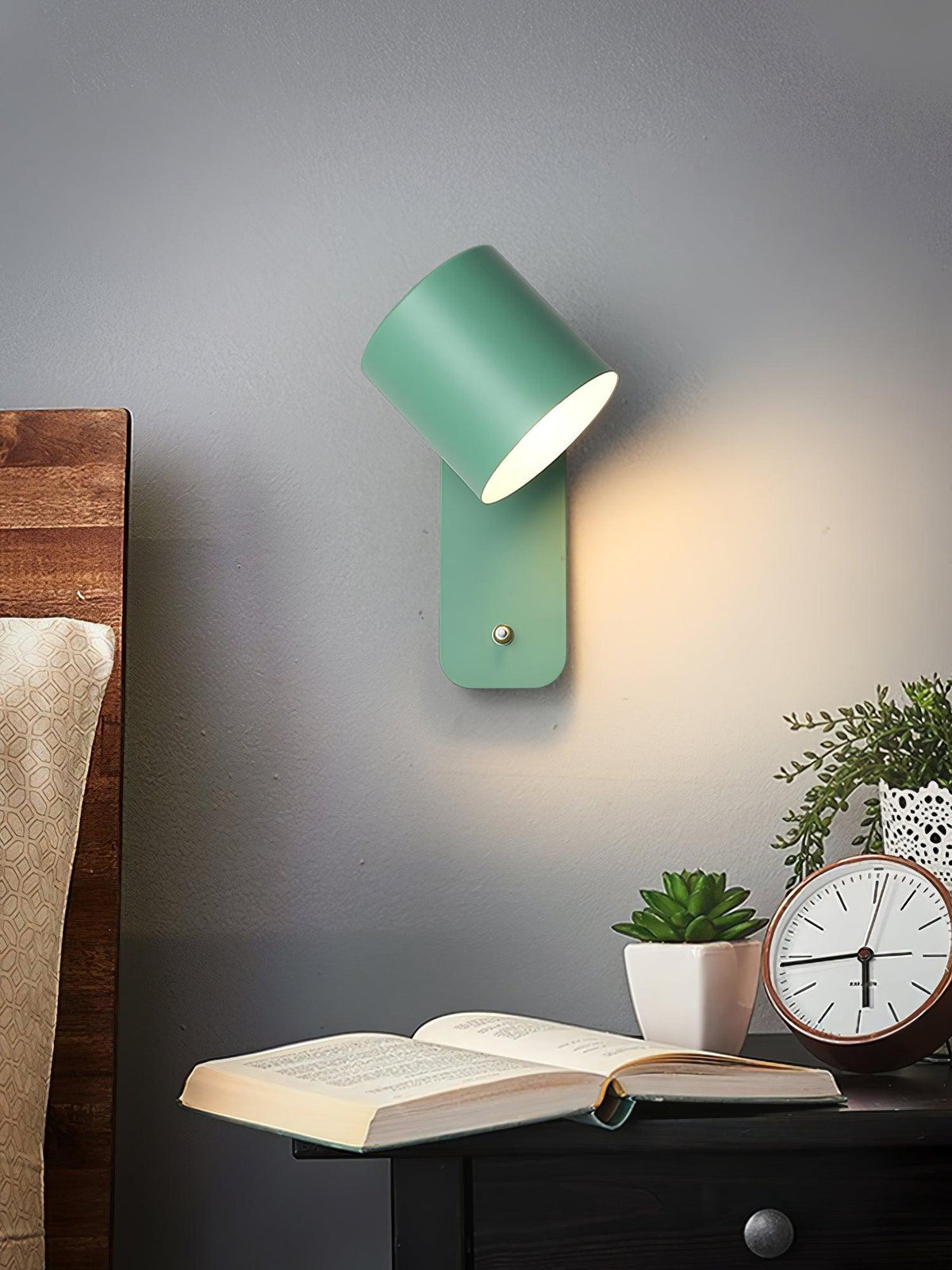Aksel Wall Sconces, Rotatable Cylinder Wall Light, Slim Tube Design, 4 Colors, 11.8 in Tall