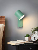 Aksel Wall Sconces, Rotatable Cylinder Wall Light, Slim Tube Design, 4 Colors, 11.8 in Tall