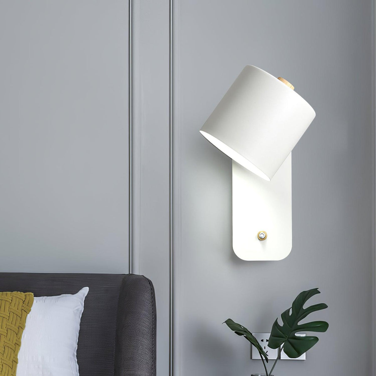 Aksel Wall Sconces, Rotatable Cylinder Wall Light, Slim Tube Design, 4 Colors, 11.8 in Tall