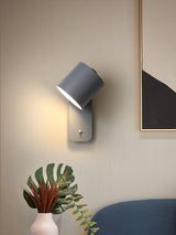 Aksel Wall Sconces, Rotatable Cylinder Wall Light, Slim Tube Design, 4 Colors, 11.8 in Tall