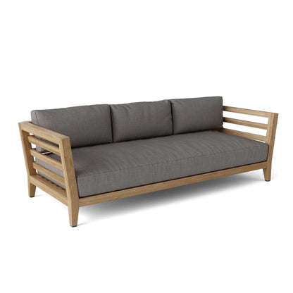 Cordoba 4-Piece Deep Seating Outdoor Garden Set, Solid Teak Wood, Contemporary