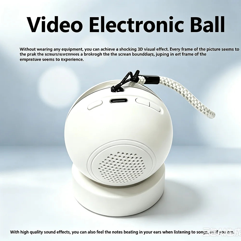 Crystal ball video player as a Christmas gift