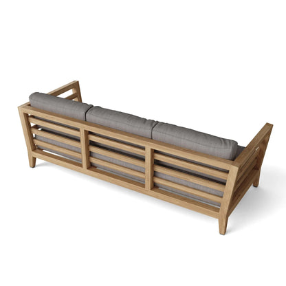 Cordoba 4-Piece Deep Seating Outdoor Garden Set, Solid Teak Wood, Contemporary
