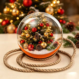 Rechargeable crystal ball showing a video