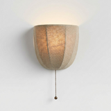 Alma Wall Lighting Sconce, Compact Linen Wall Sconce, Warm Diffused Glow, Bedroom & Hallway