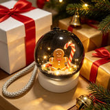 Crystal ball video player, side angle