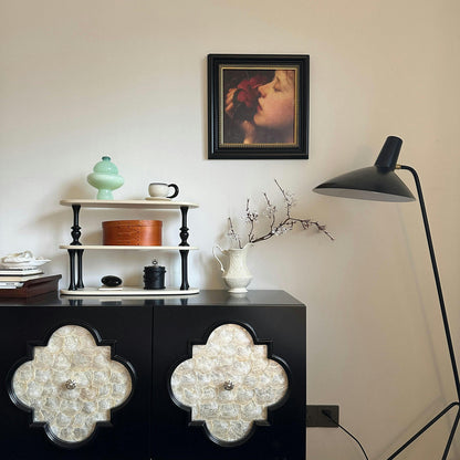 Arm Spider Modern Arc Floor Lamp, Rotating Metal Arm, Brass & Black Finish, Plug-In