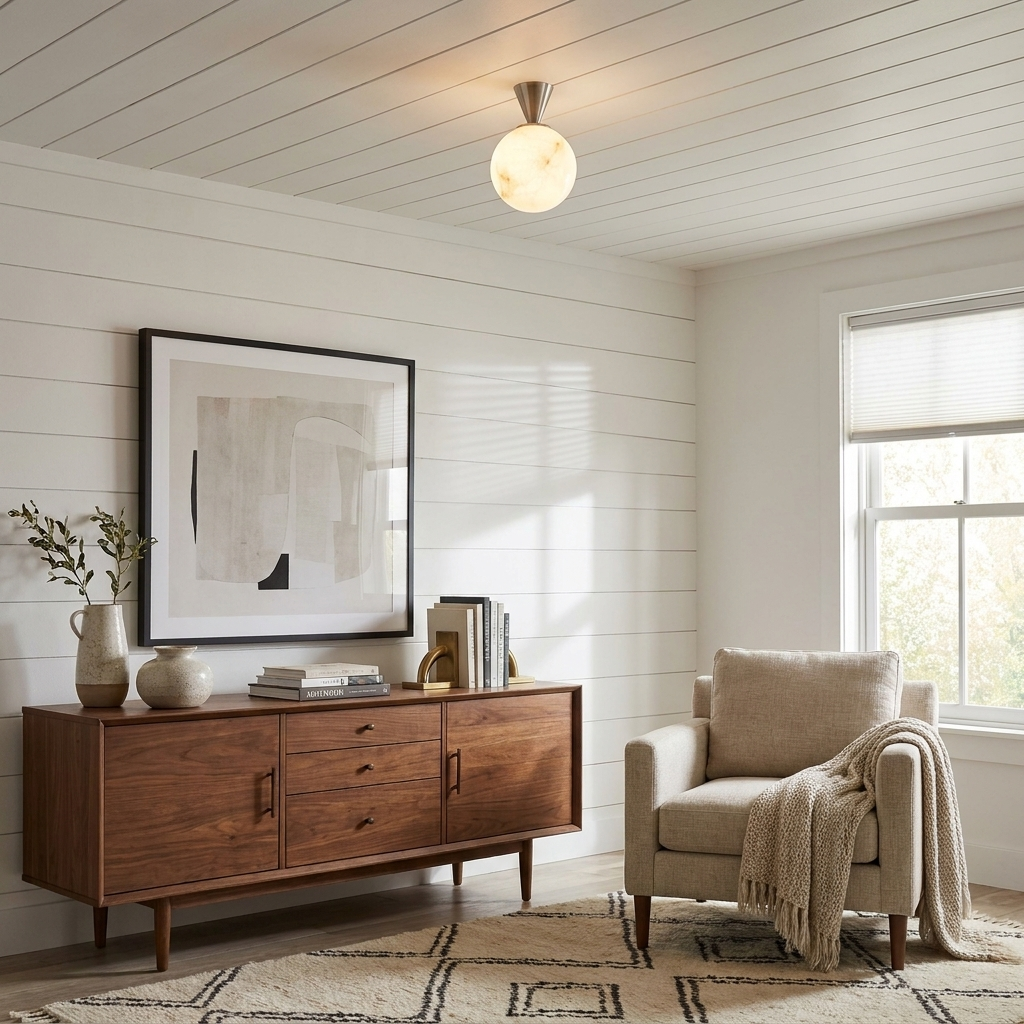 Alvar Ceiling Flush Mounted Lights, Natural Alabaster Sphere Ceiling Light, G9, 3 Sizes