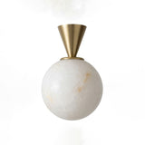 Alvar Ceiling Flush Mounted Lights, Natural Alabaster Sphere Ceiling Light, G9, 3 Sizes
