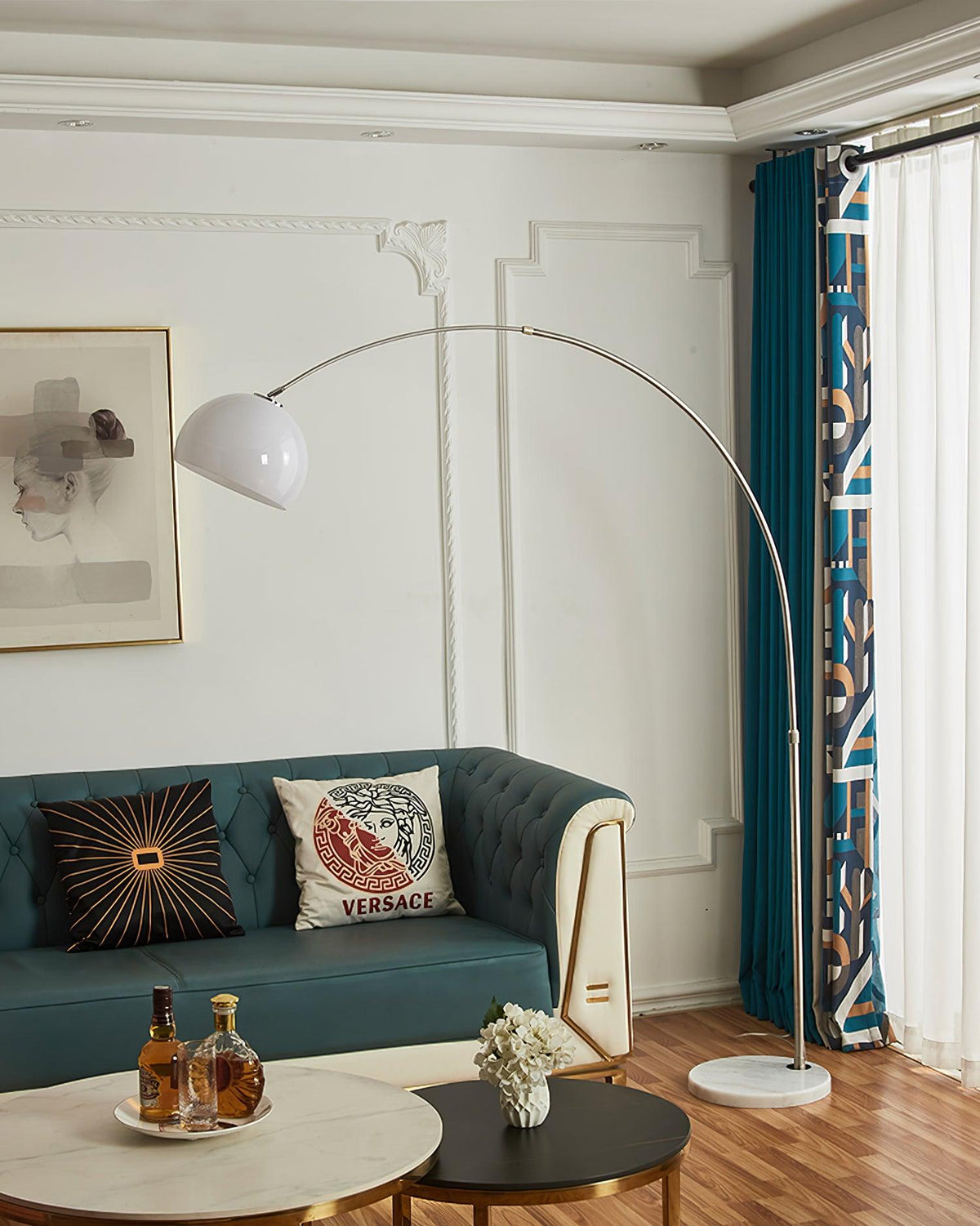 Sneedville floor lamp height adjustment detail