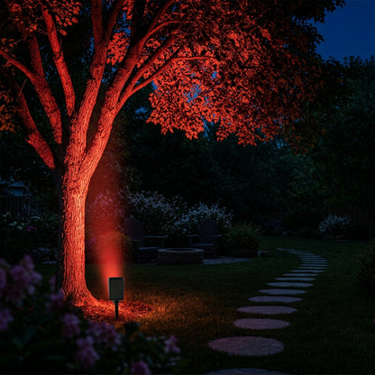 Viggo Solar Outdoor Spotlight & Tree Uplight, Adjustable LED, IP65 Waterproof, Garden & Landscape