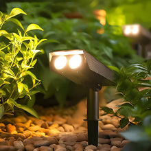 Solar Outdoor Floor Light, Adjustable Zoom LED, IP65 Waterproof, Landscape