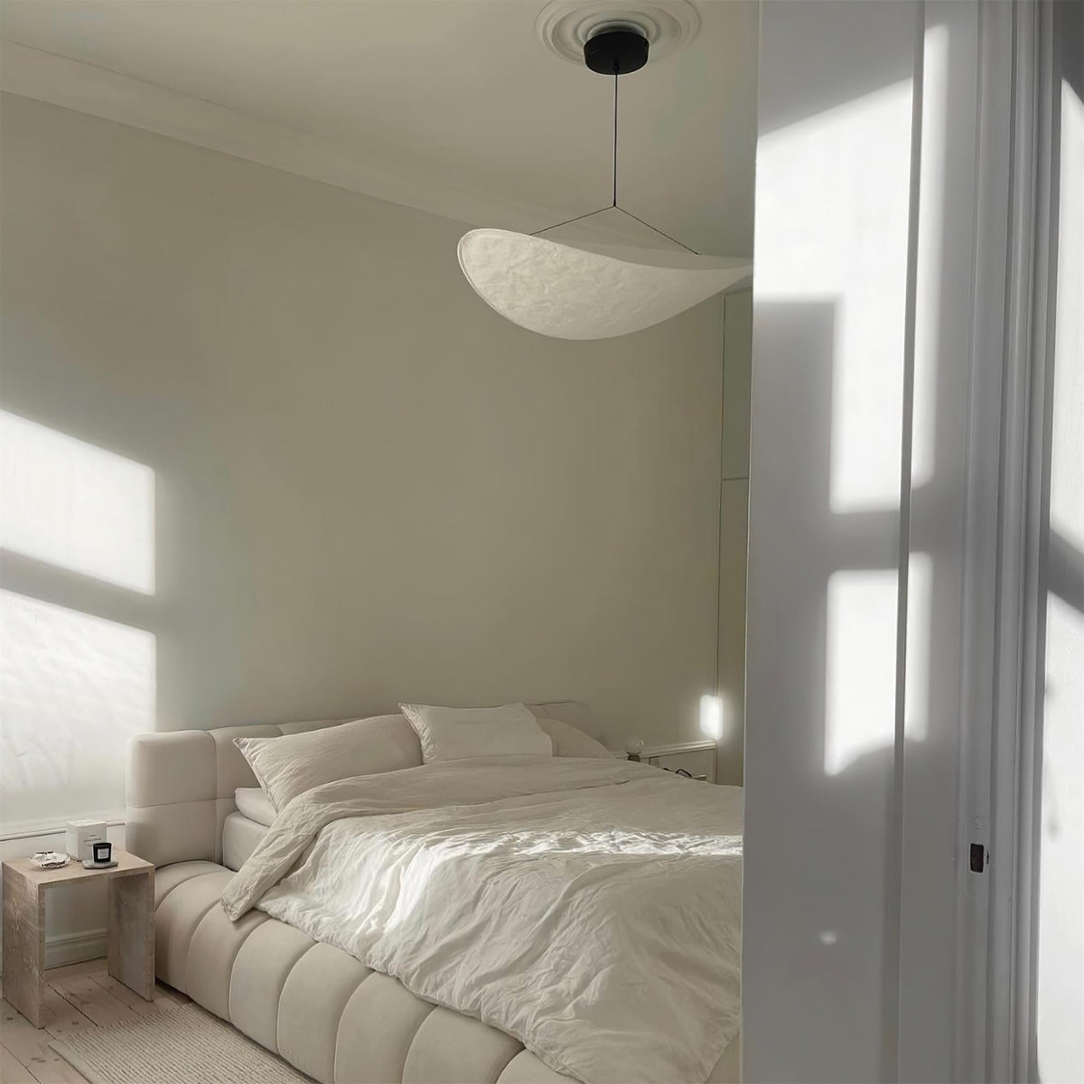 Pendant Light Lamp, Kaito Mulberry Silk Shade, Dimmable, Single and Multi-Light, Dining Room