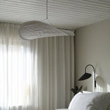 Pendant Light Lamp, Kaito Mulberry Silk Shade, Dimmable, Single and Multi-Light, Dining Room