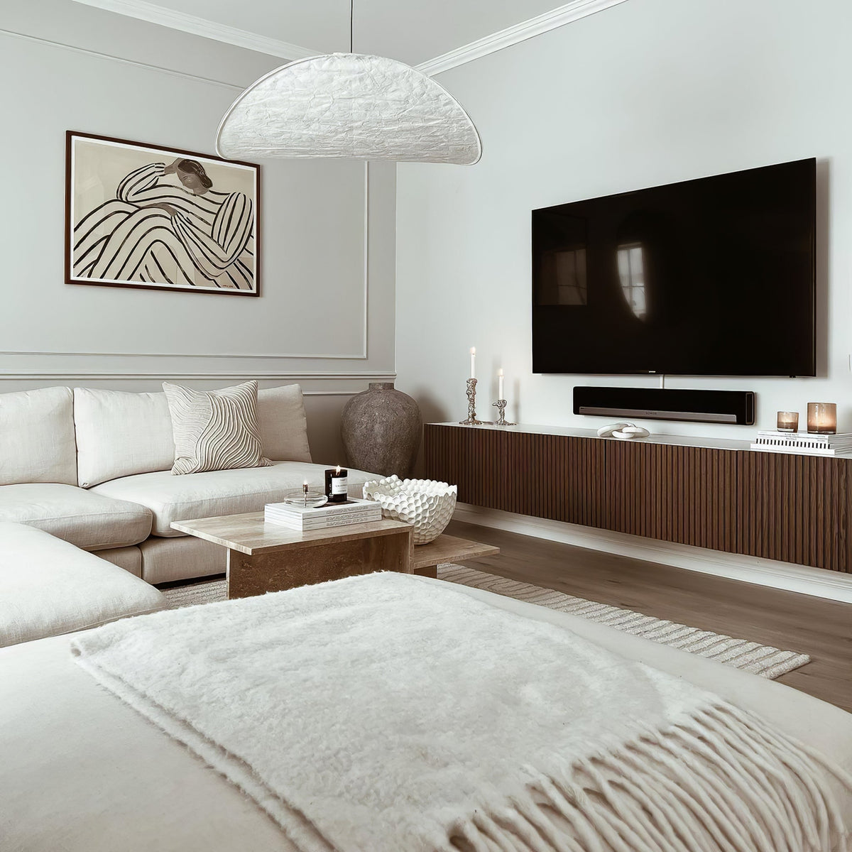 Pendant Light Lamp, Kaito Mulberry Silk Shade, Dimmable, Single and Multi-Light, Dining Room