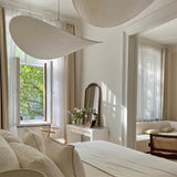 Pendant Light Lamp, Kaito Mulberry Silk Shade, Dimmable, Single and Multi-Light, Dining Room