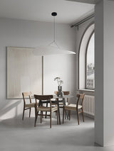 Pendant Light Lamp, Kaito Mulberry Silk Shade, Dimmable, Single and Multi-Light, Dining Room