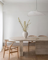 Pendant Light Lamp, Kaito Mulberry Silk Shade, Dimmable, Single and Multi-Light, Dining Room