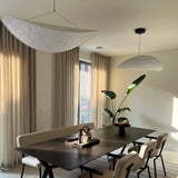 Pendant Light Lamp, Kaito Mulberry Silk Shade, Dimmable, Single and Multi-Light, Dining Room