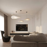 Pendant Light Lamp, Kaito Mulberry Silk Shade, Dimmable, Single and Multi-Light, Dining Room