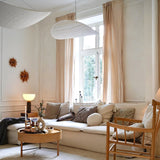 Pendant Light Lamp, Kaito Mulberry Silk Shade, Dimmable, Single and Multi-Light, Dining Room