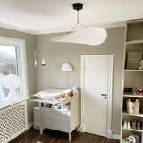 Pendant Light Lamp, Kaito Mulberry Silk Shade, Dimmable, Single and Multi-Light, Dining Room