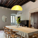 Pendant Light Lamp, Kaito Mulberry Silk Shade, Dimmable, Single and Multi-Light, Dining Room
